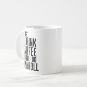 Lustige Gehaltsabrechnung Kaffeetasse (Vorderseite Links)