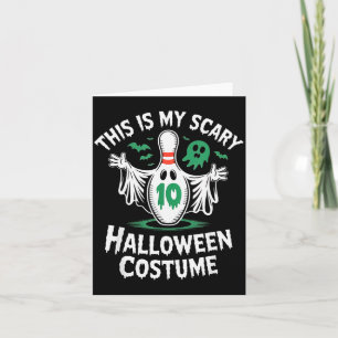 Lustige Geister-Bowling-Liga-Team-Halloween-Humor- Karte