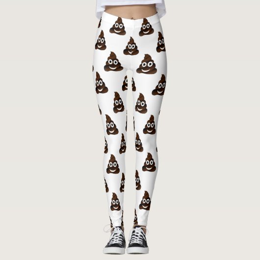 lustige gekackt Emoji-Leggings Leggings (Vorderseite)