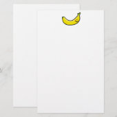 Lustige gelbe Banane Briefpapier (Vorne/Hinten)