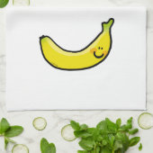 Lustige gelbe Banane Handtuch (Gefaltet)