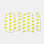 Lustige gelbe Cartoon-Vögel Doodle-Zeichnung Geschenkschachtel (Ungefaltet)