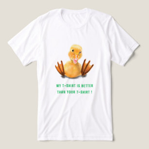 Lustige Gelbe Ente und einprägsamer Text Tri-Blend Shirt