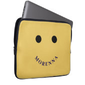 Lustige gelbe Laptoptasche Laptopschutzhülle (Vorne Rechts)