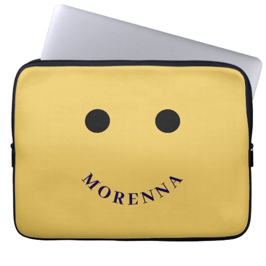 Lustige gelbe Laptoptasche Laptopschutzhülle (Vorderseite)