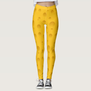 Lustige gelbe Musterdruck-Leggings des Schweizer Leggings