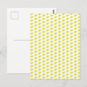 Lustige gelbe Vögel Doodle Postkarte (Vorne/Hinten)