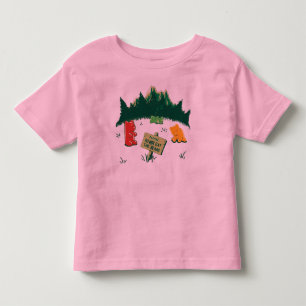 Lustige Gelee-Bären an den Bergen Kleinkind T-shirt