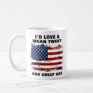 Lustige Gemeine Tweets und Billiges Benzin Amerika Kaffeetasse