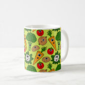 Lustige Gemüse-Kirche-Erntedankfest Kaffeetasse (VorderseiteRechts)