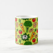 Lustige Gemüse-Kirche-Erntedankfest Kaffeetasse (Mittel)