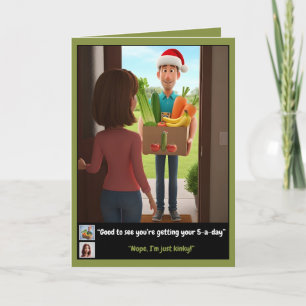 Lustige Gemüse Weihnachten Karte