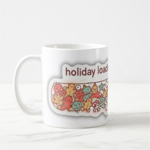 Lustige gemütliche Weihnachtsfeiertage Ladefortsch Kaffeetasse