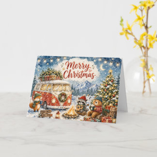 Lustige gemütliche Weihnachtsgrüße  Karte