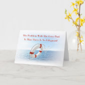 Lustige Genpool-Leibwächter-Gruß-Karte Karte (Gelbe Blume)