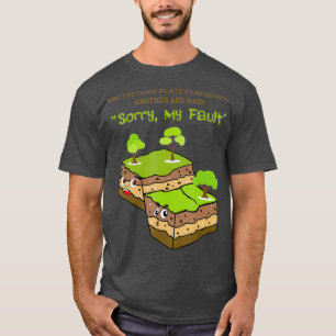 Lustige Geologie Erdbeben Geschenk Süße Erde Männ T-Shirt