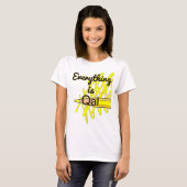 Lustige geologische Kartierung "Alles ist Qal" T-Shirt (Vorne ganz)