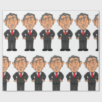 Lustige George W. Bush Politische Karikatur