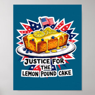 Lustige Gerechtigkeit für amerikanischen Zitronenp Poster