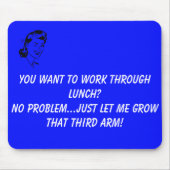 Lustige Gerichtsschreiber-Mausunterlage Mousepad (Vorne)