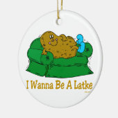 LUSTIGE GESCHENKE CHANUKKAS, ', DAS ICH WILL, UM KERAMIK ORNAMENT (Links)