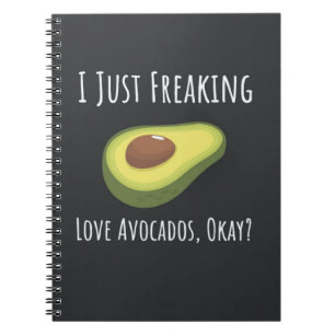 Lustige Geschenke für Avocado-Liebhaber Veganer Fo Notizblock
