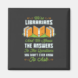 Lustige Geschenke für Bibliothekare Magnet
