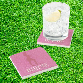 Lustige Geschenke für Golferinnen Steinuntersetzer