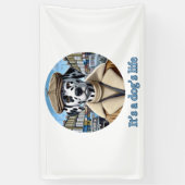 lustige Geschenke für Hundefreunde Klassischer T - Banner (Vertikal)