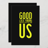 Lustige Geschenke für verlassend oder Arbeitnehmer Dankeskarte (Vorne/Hinten)