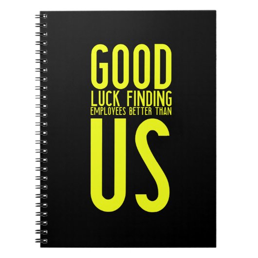 Lustige Geschenke für verlassend oder Arbeitnehmer Notizblock (Vorderseite)