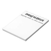 Lustige Geschenke Notizhefte Einzigartiges Geschen Notizblock (Rotiert)