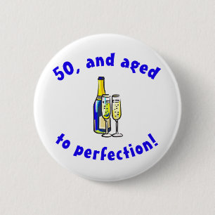 Lustige Geschenke zum 50. Geburtstag Button