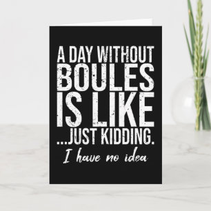 Lustige Geschenkidee für Boules-Sport Karte