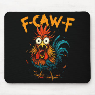 Lustige Geschenkidee für die Arbeit F-Caw-F Huhn  Mousepad