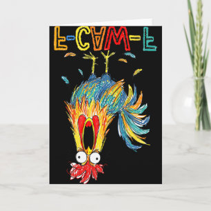 Lustige Geschenkidee für die Arbeit F-Caw-F Lustig Karte