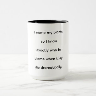 Lustige Geschenkidee für Pflanzenliebhaber zum Wei Tasse