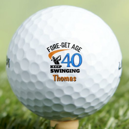 Lustige Geschenkidee zum 40. Geburtstag Golfball