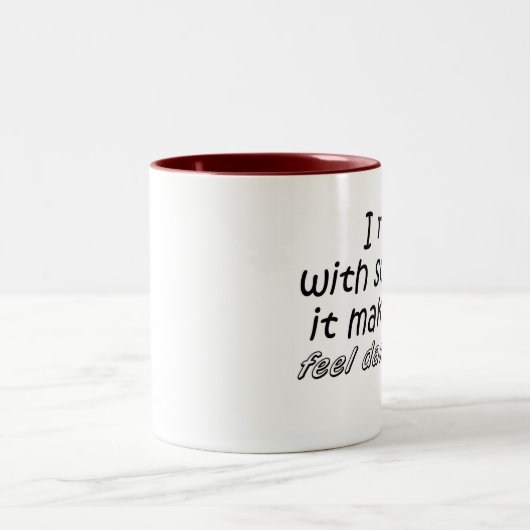 Lustige Geschenkideengeschenke der Zweifarbige Tasse (Mittel)