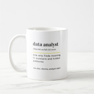 Lustige Geschenktasse für Datenanalysten Kaffee Kaffeetasse