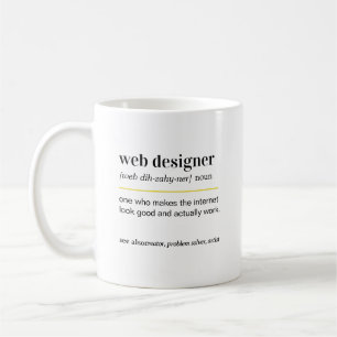 Lustige Geschenktasse für Webdesigner Kaffeetasse
