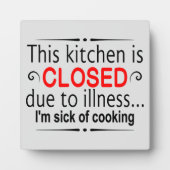 lustige geschlossene Kochkunst Fotoplatte (Vorderseite)