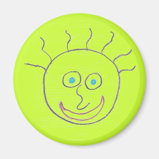 Lustige Gesichter Magnet (Vorne)