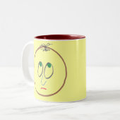 Lustige Gesichter Tasse (Vorderseite Links)