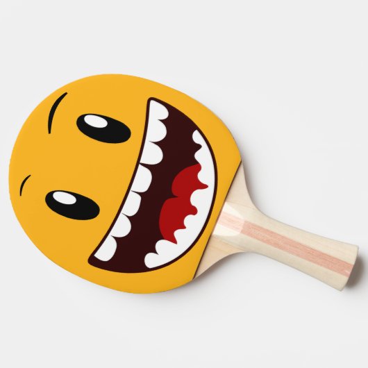 Lustige Gesichts-Öffnungs-Extravaganz Tischtennis Schläger (Seitenansicht)