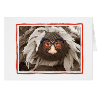 Lustige Gesichts-Sonnenblume-Karte