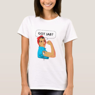Lustige gestochene Frauen-Cartoon T-Shirt