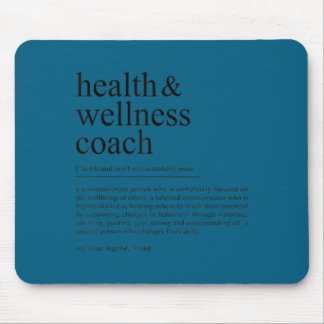Lustige Gesundheits-Coach-Zitat-Definition Mousepad
