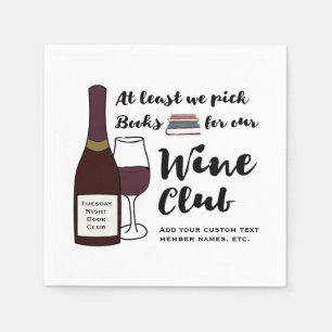 Lustige Getränk-Wein-Verein-Mädchen-Nacht der Serviette
