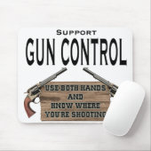 Lustige Gewehr-Kontrollen-Mausunterlage #1 Mousepad (Mit Mouse)